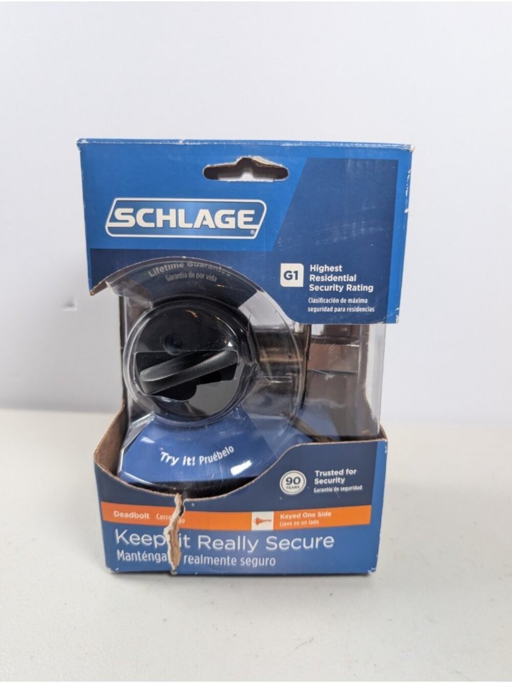 Schlage Aged Bronze Single Cylinder Deadbolt Lock B60N D 716